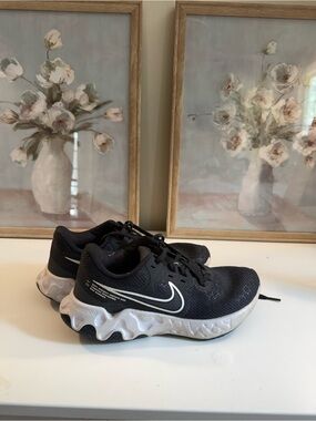 Women’s Nike Black and White React-Style Running Sneakers